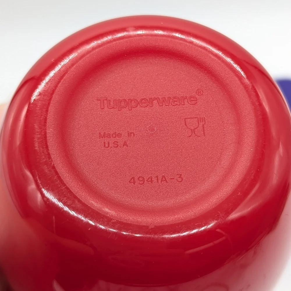 Vintage Tupperware Purple Grape Red Apple Fruit Keepers Containers